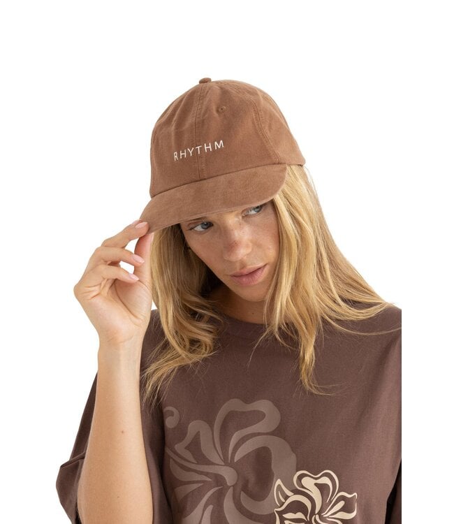 RHYTHM WOMENS ESSENTIALS STRAPBACK HAT CHOCOLATE