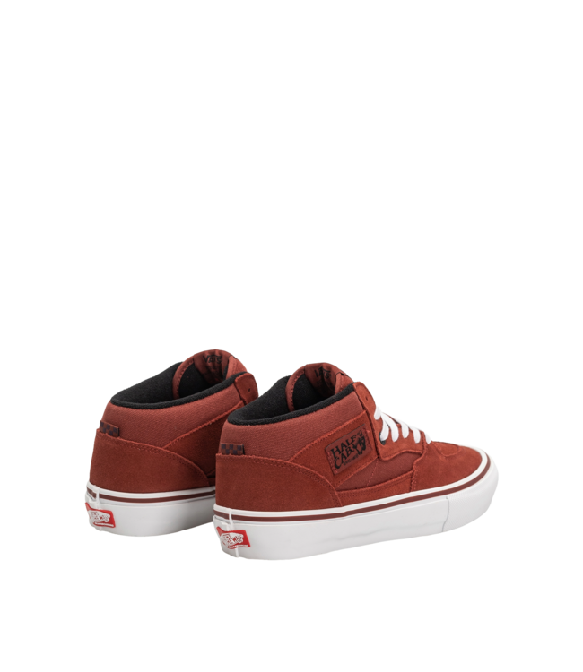 VANS MENS SKATE HALF CAB SHOES (YW9) BRICK/BLACK
