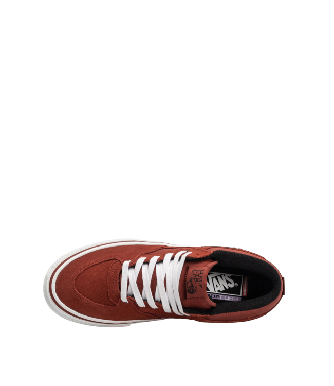 VANS MENS SKATE HALF CAB SHOES (YW9) BRICK/BLACK