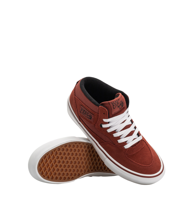 VANS MENS SKATE HALF CAB SHOES (YW9) BRICK/BLACK