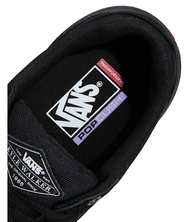 VANS MENS SKATE KYLE WALKER WAFFLECUP SHOES (1OJ) BLACKOUT