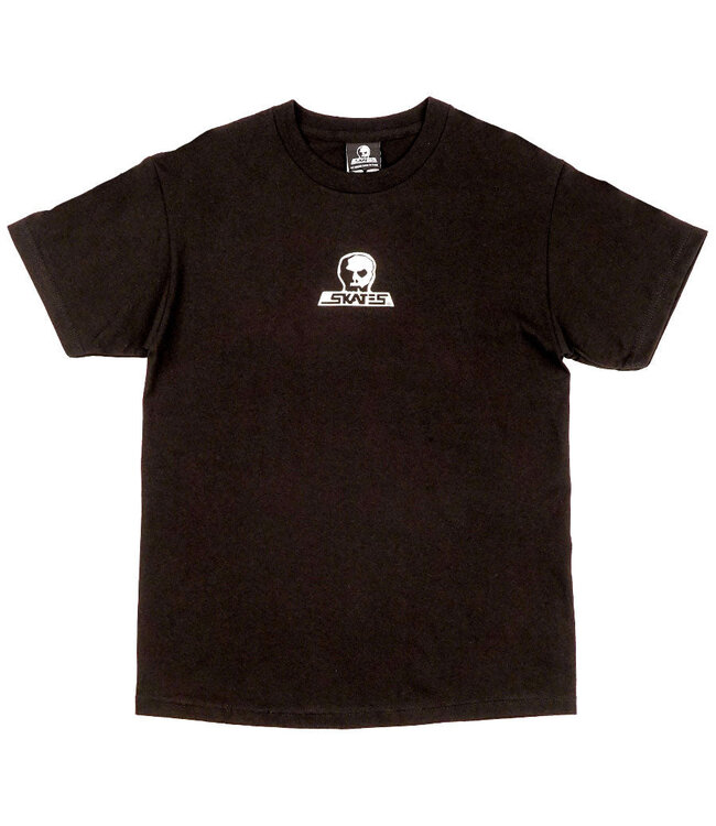SKULL SKATES MENS SKULL LOGO SHORT SLEEVE TEE BLACK