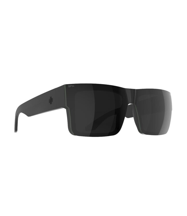 SPY CYRUS SWITCH MATTE BLACK SUNGLASSES w/ HAPPY GREY GREEN BLACK MIRROR