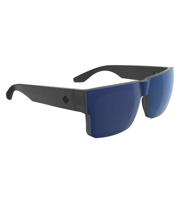 SPY CYRUS SWITCH TRANSLUCENT GUNMETAL SUNGLASSES w/ HAPPY GREY GREEN BLUE MIRROR