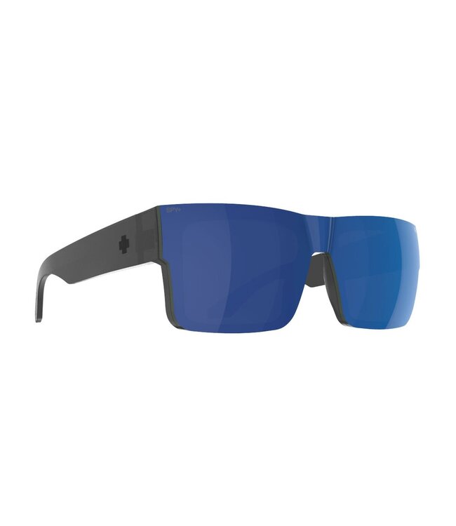 SPY CYRUS SWITCH TRANSLUCENT GUNMETAL SUNGLASSES w/ HAPPY GREY GREEN BLUE MIRROR