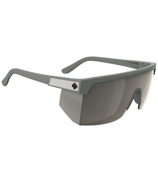 SPY SUPER FLYNN ANSI MATTE OLIVE SUNGLASSES w/ HAPPY BRONZE PEWTER MIRROR