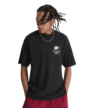 VANS VANS MENS CIRCLE BONES SHORT SLEEVE TEE BLACK