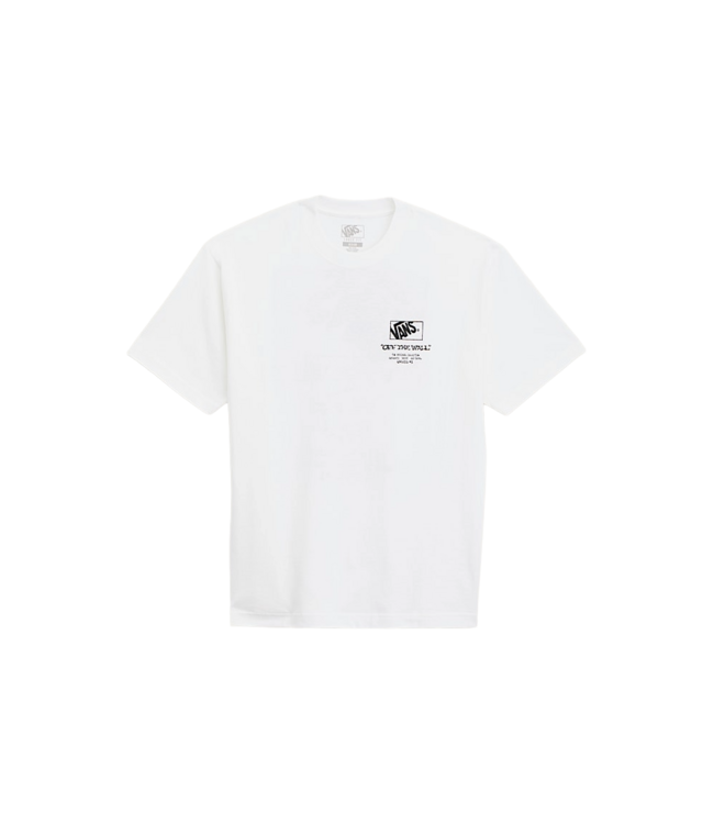 VANS MENS CIRCLE BONES SHORT SLEEVE TEE WHITE