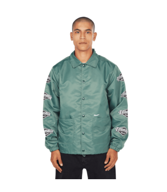 HUF X THRASHER MENS LOGO JACKET FOREST GREEN