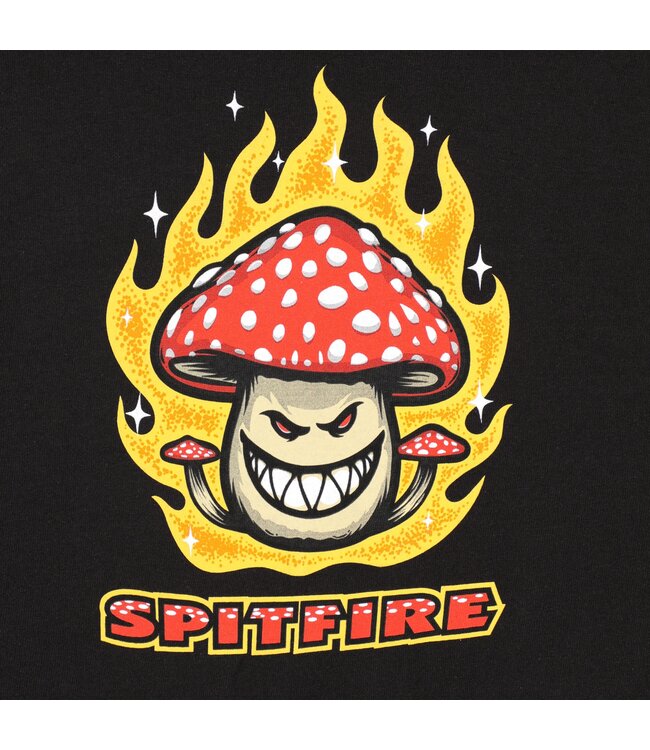 SPITFIRE MENS MUSHROOM BIGHEAD SHORT SLEEVE TEE BLACK/RED