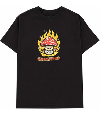 SPITFIRE SPITFIRE MENS MUSHROOM BIGHEAD SHORT SLEEVE TEE BLACK/RED