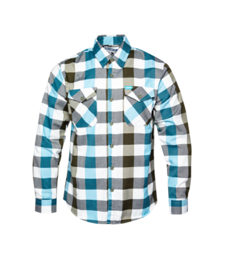 DIXXON DIXXON MENS HOWARD FLANNEL BLACK/BLUE