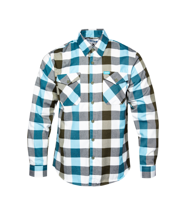 DIXXON MENS HOWARD FLANNEL HO25 BLACK/BLUE