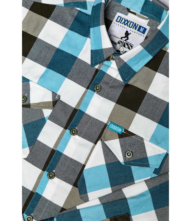 DIXXON MENS HOWARD FLANNEL HO25 BLACK/BLUE