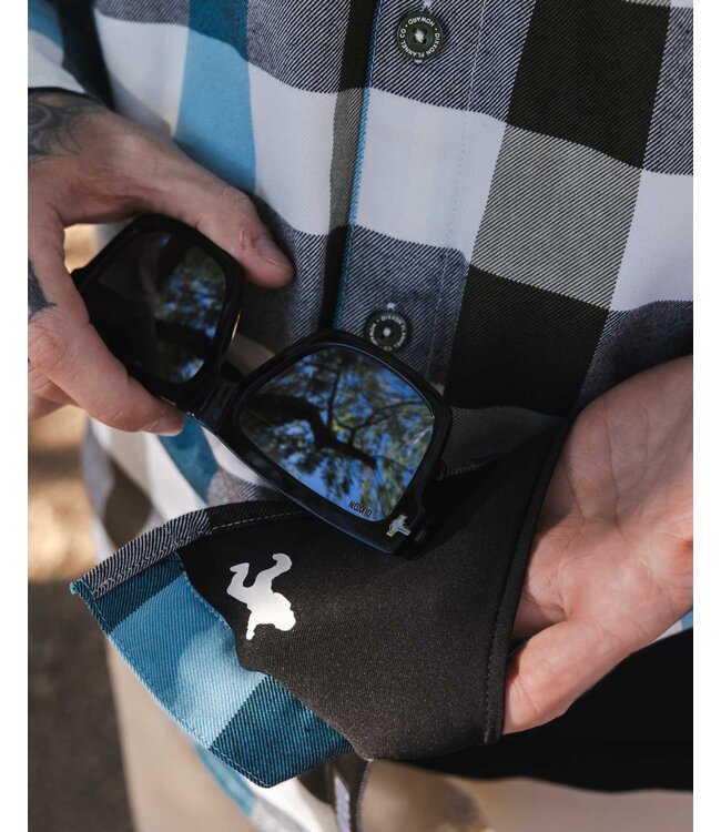 DIXXON MENS HOWARD FLANNEL HO25 BLACK/BLUE