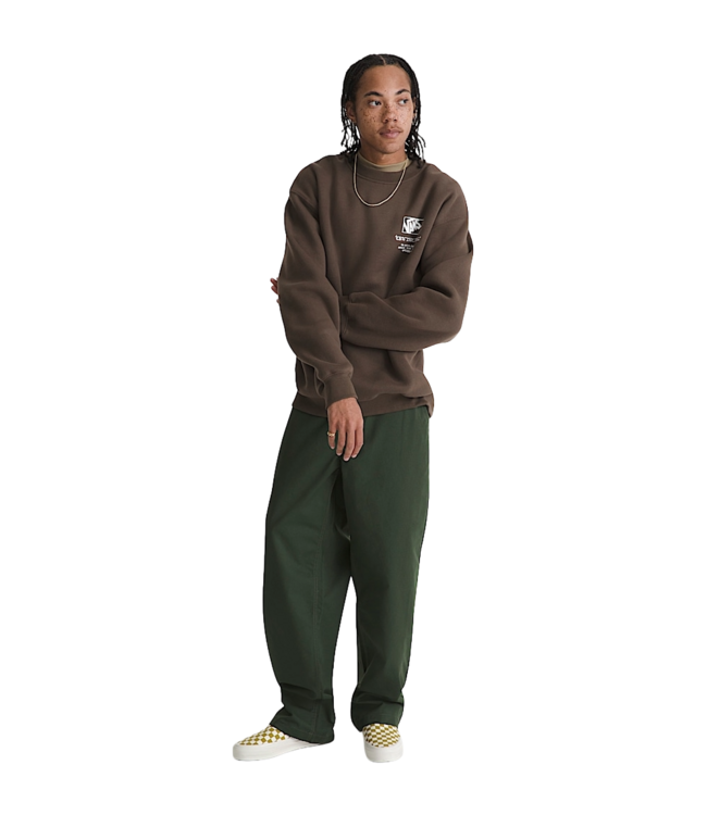 VANS MENS CIRCLE BONES FORMULA SWEATER (EMP) COAL BROWN