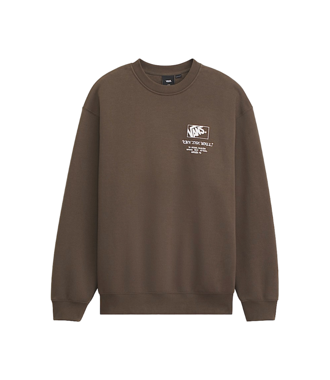 VANS MENS CIRCLE BONES FORMULA SWEATER (EMP) COAL BROWN
