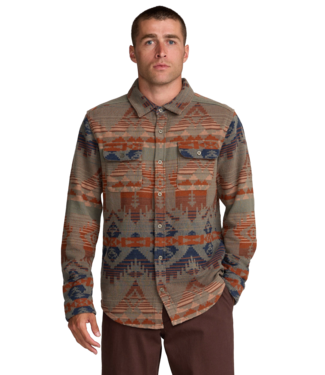 RVCA MENS DAYSHIFT BLANKET LONG SLEEVE FLANNEL MULTI