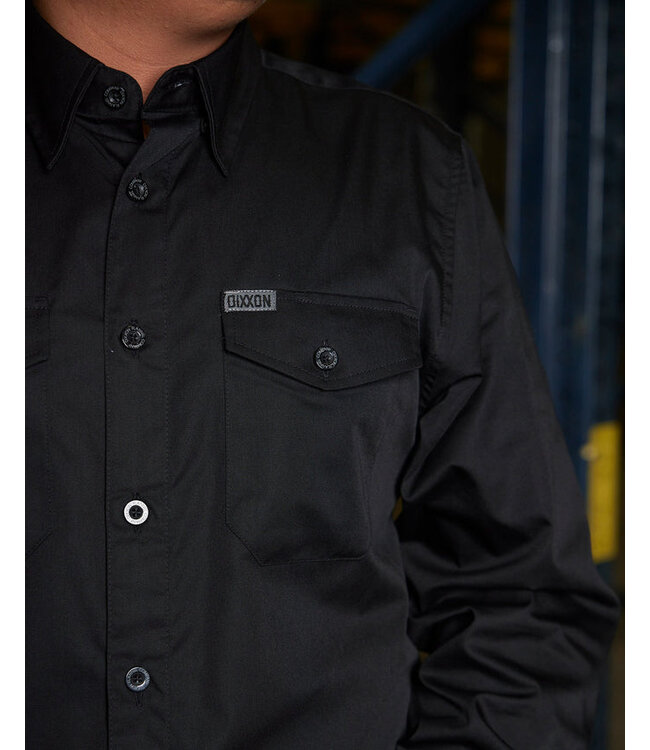 DIXXON MENS WORKFORCE LONG SLEEVE SHIRT BLACK
