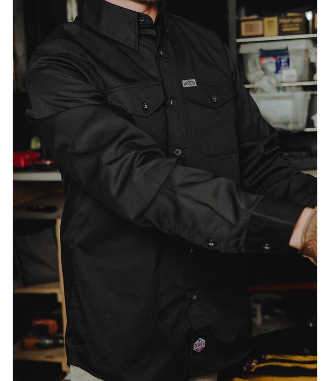 DIXXON MENS WORKFORCE LONG SLEEVE SHIRT BLACK