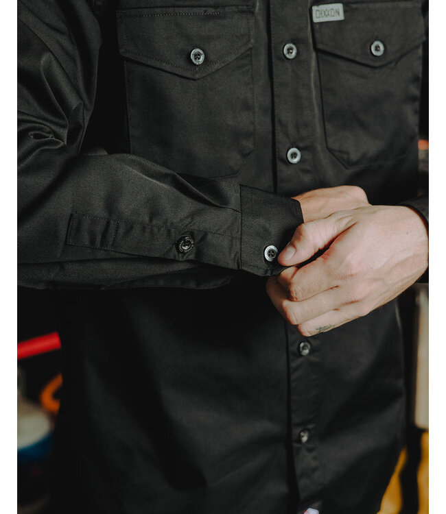 DIXXON MENS WORKFORCE LONG SLEEVE SHIRT BLACK