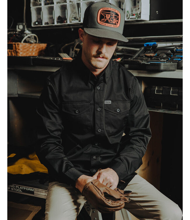 DIXXON MENS WORKFORCE LONG SLEEVE SHIRT BLACK