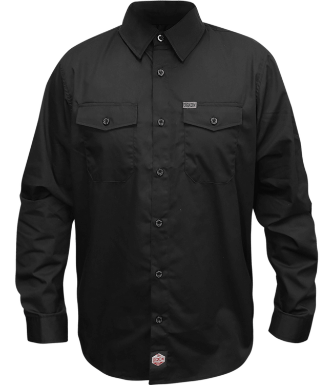 DIXXON MENS WORKFORCE LONG SLEEVE SHIRT BLACK