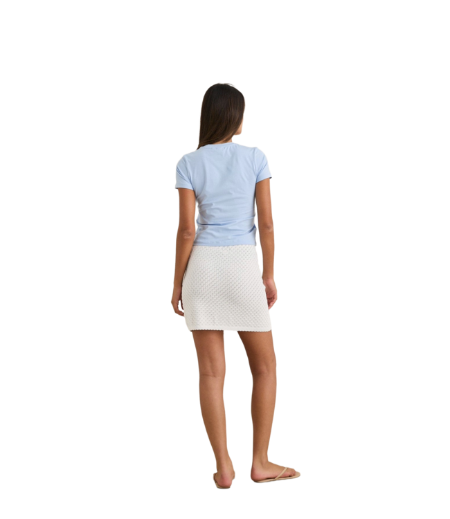 RHYTHM WOMENS HOLIDAY EVERYDAY SHORT SLEEVE TEE SKY