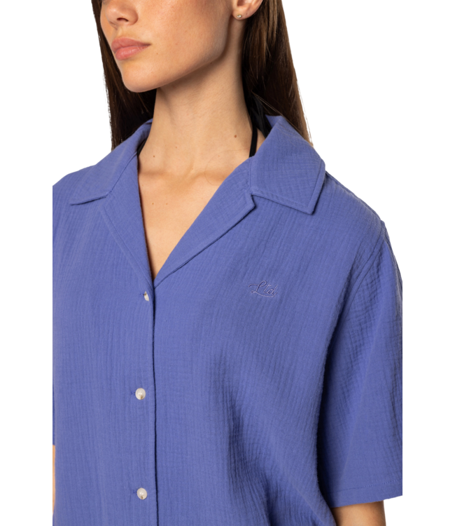 TEAMLTD WOMENS BREEZE SHORT SLEEVE SHIRT VIOLET