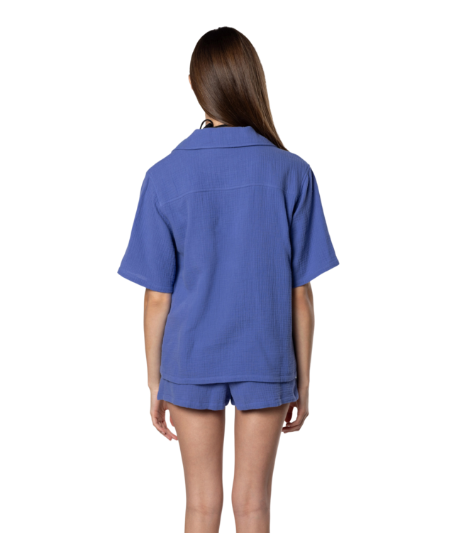 TEAMLTD WOMENS BREEZE SHORT SLEEVE SHIRT VIOLET