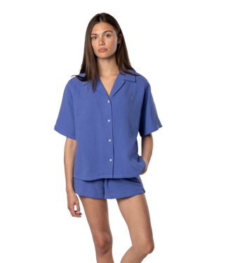 TEAMLTD TEAMLTD WOMENS BREEZE SHORT SLEEVE SHIRT VIOLET