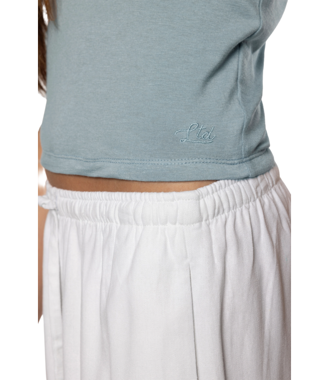 TEAMLTD WOMENS BABY SHORT SLEEVE TEE BLUE