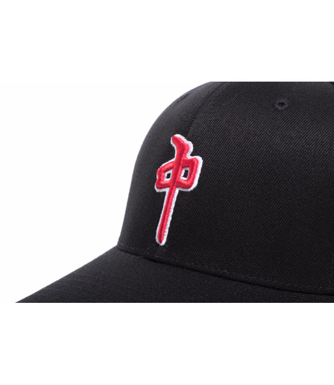 RDS MENS OG PUFFY FLEXFIT HAT BLACK/RED
