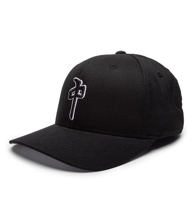 RDS MENS OG PUFFY FLEXFIT HAT BLACK/BLACK/WHITE
