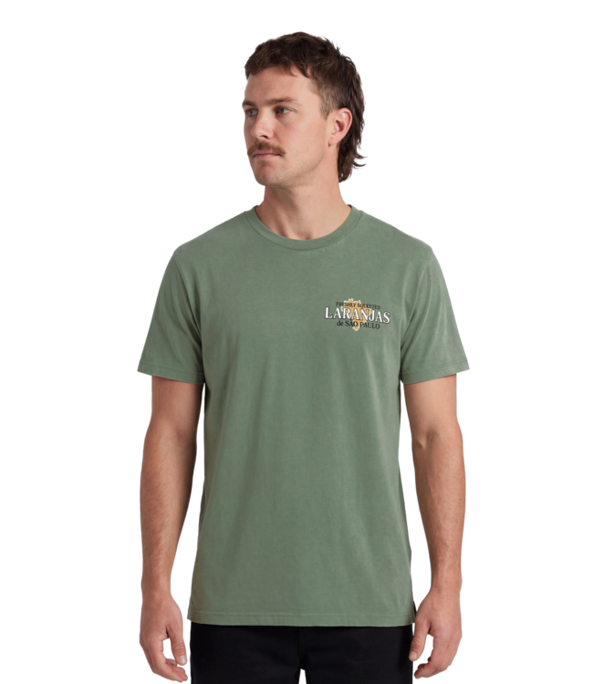 TEAMLTD MENS ORGANICS LARANJA SHORT SLEEVE TEE GREEN