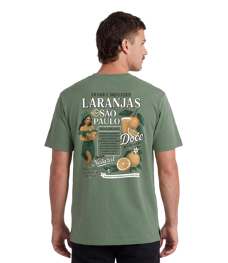 TEAMLTD TEAMLTD MENS ORGANICS LARANJA SHORT SLEEVE TEE GREEN