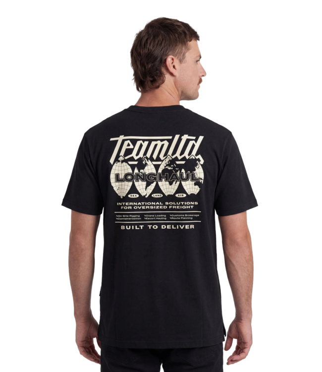 TEAMLTD MENS LONGHAUL SHORT SLEEVE TEE BLACK