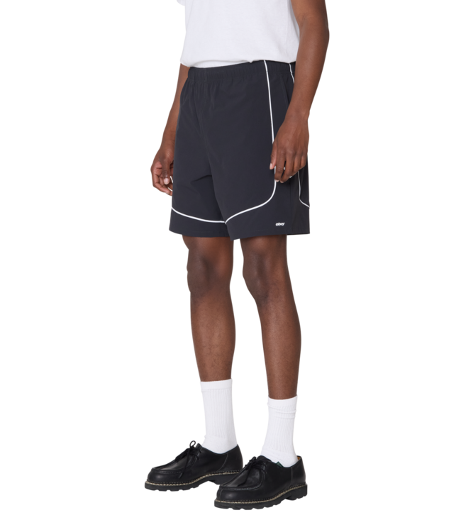 OBEY MENS CORNER SHORTS BLACK