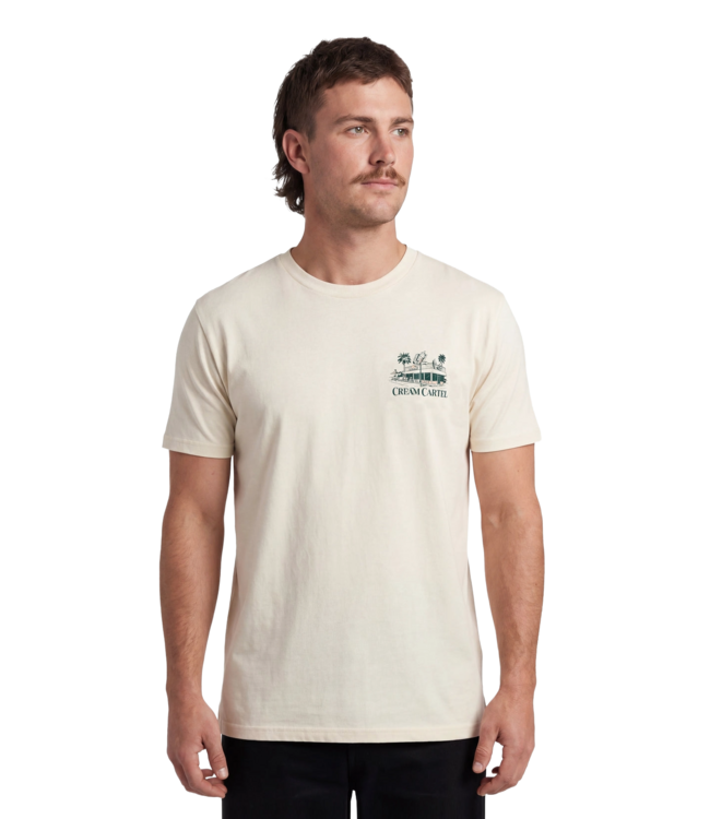 TEAMLTD MENS CREAM CARTEL SHORT SLEEVE TEE CREAM