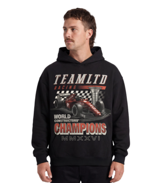 TEAMLTD TEAMLTD MENS CHAMPIONS OVERSIZED PULLOVER HOODIE BLACK