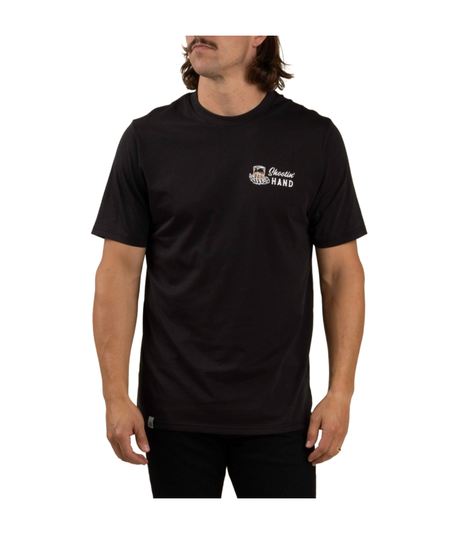 SENDERO MENS SHOOTIN HAND SHORT SLEEVE TEE BLACK