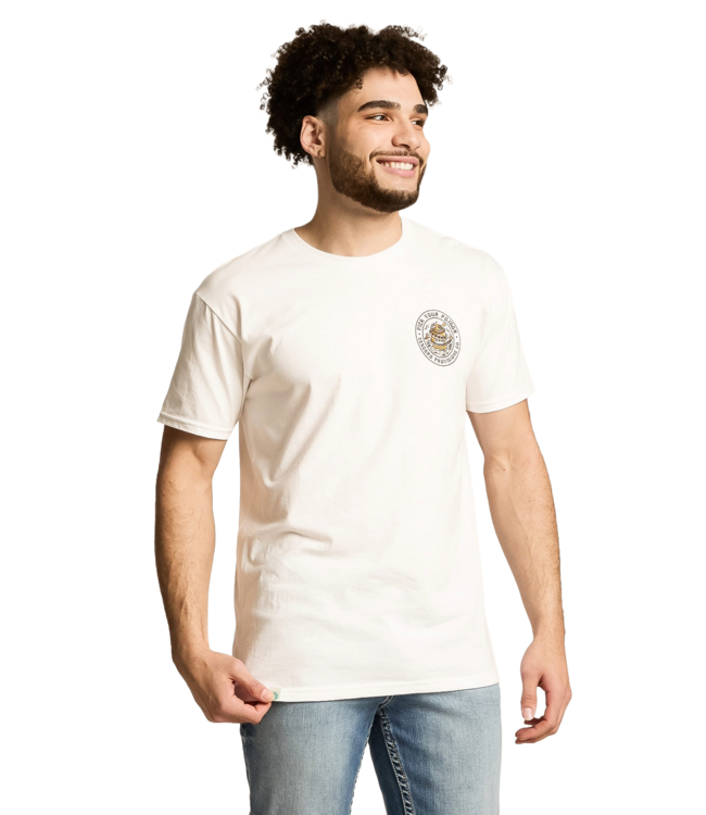 SENDERO MENS PICK YOUR POISON SHORT SLEEVE TEE VINTAGE WHITE