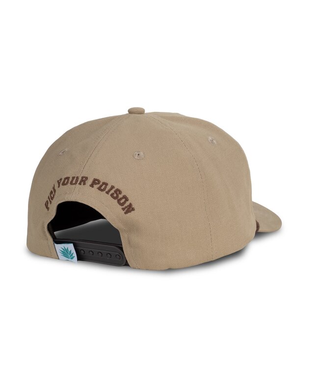 SENDERO MENS PICK YOUR POISON SNAPBACK HAT TAN