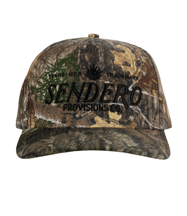 SENDERO MENS LOGO SNAPBACK HAT REALTREE CAMO