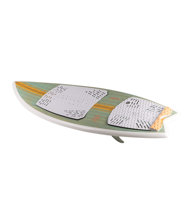 RONIX WOMENS KOAL CLASSIC FISH WAKESURF BOARD - SEA GLAZE/WHITE/PEACH 2026