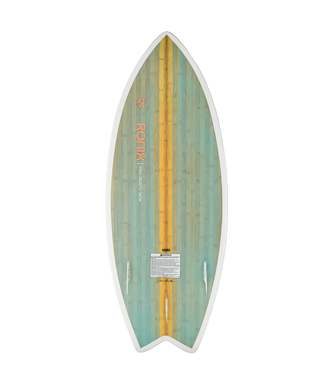 RONIX WOMENS KOAL CLASSIC FISH WAKESURF BOARD - SEA GLAZE/WHITE/PEACH 2026