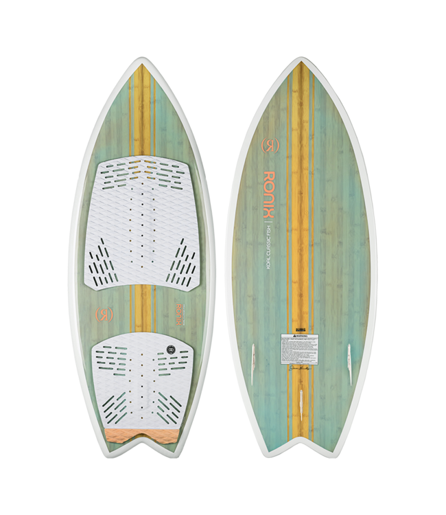 RONIX WOMENS KOAL CLASSIC FISH WAKESURF BOARD - SEA GLAZE/WHITE/PEACH 2026