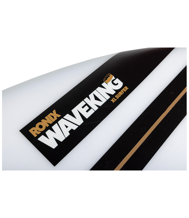 RONIX FLYWEIGHT WAVE KING SURFER WAKESURF BOARD WHITE/BLACK/GOLD 2026