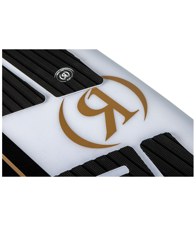 RONIX FLYWEIGHT WAVE KING SURFER WAKESURF BOARD WHITE/BLACK/GOLD 2026