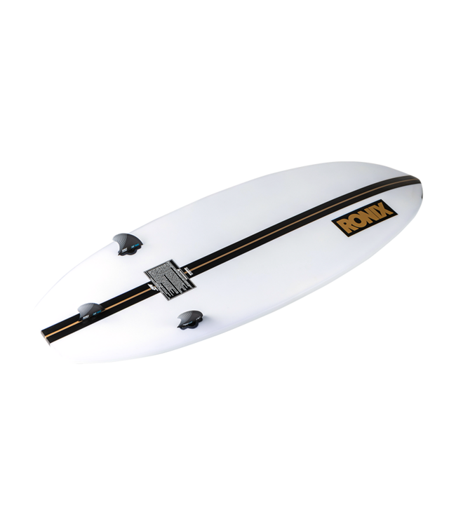 RONIX FLYWEIGHT WAVE KING SURFER WAKESURF BOARD WHITE/BLACK/GOLD 2026